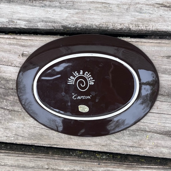 LIFE IS A CIRCLE ‘CARSON’ HOME…LIVE LAUGH LOVE PLATE DECOR - Picture 5 of 5